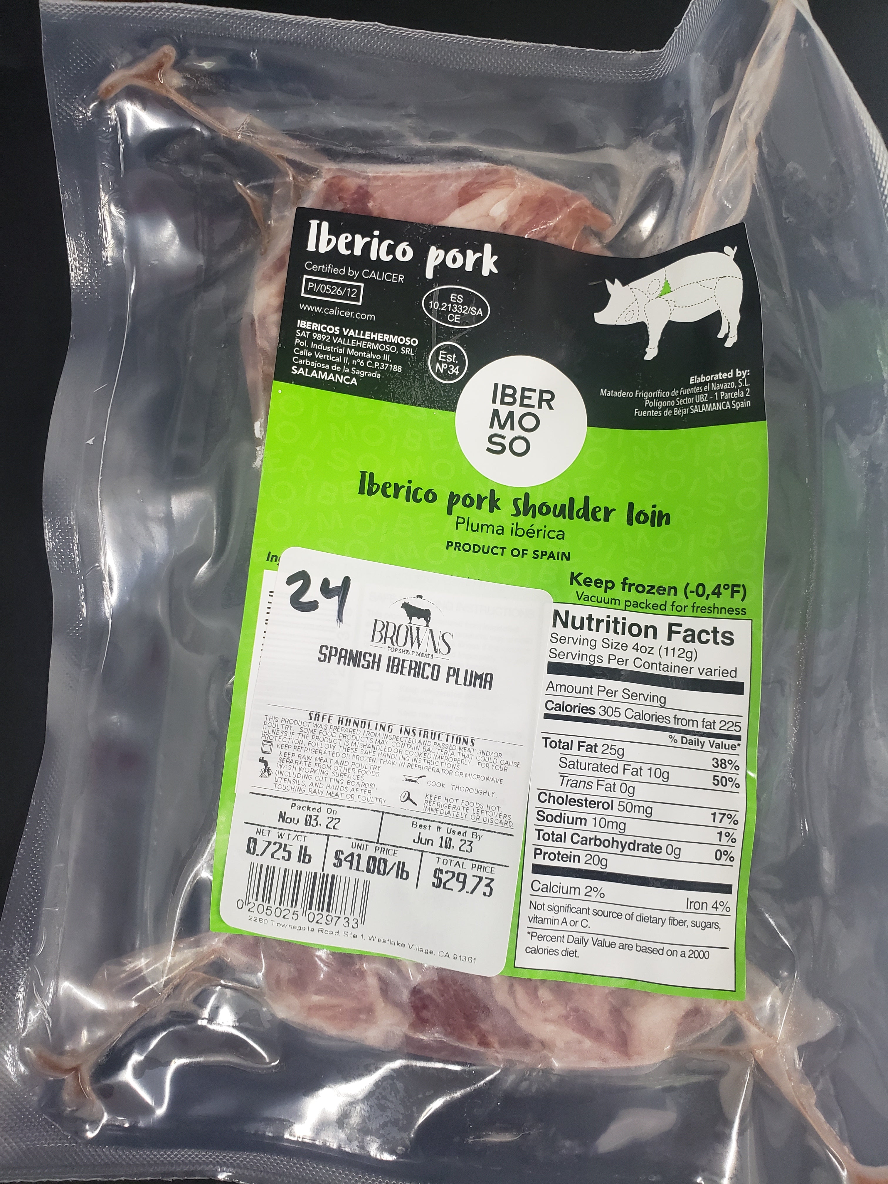 SPANISH IBERICO PORK PLUMA 24 Brown s Top Shelf Meats spanish-iberico-pork-pluma-24-brown-s-top-shelf-meats