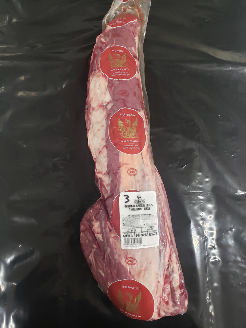 AUSSIE WAGYU MB 4-5 TENDERLOIN - WHOLE #3