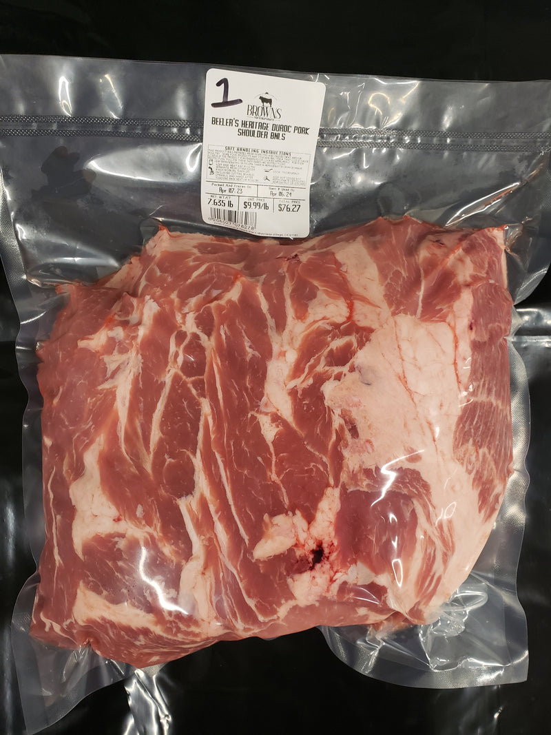 HERITAGE DUROC PORK SHOULDER - BNLS #1