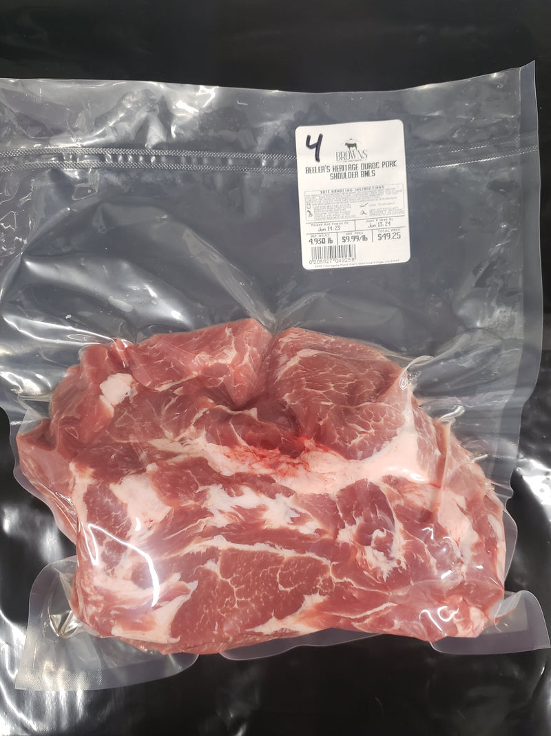 HERITAGE DUROC PORK SHOULDER - BNLS #4