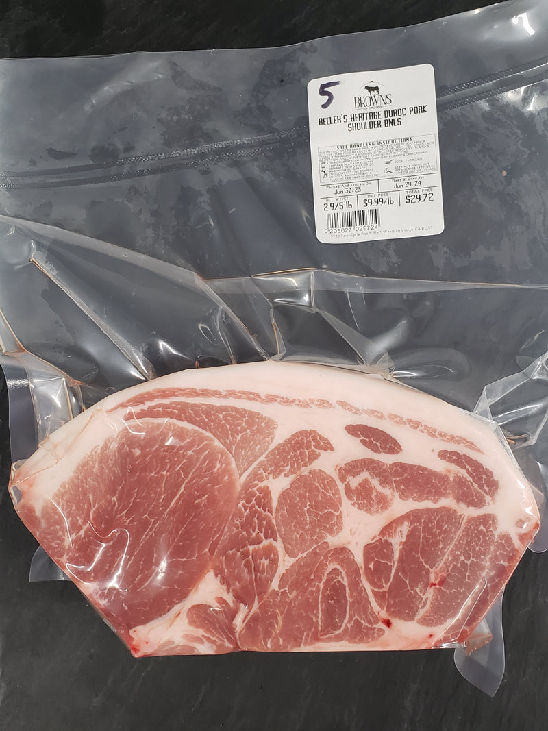 HERITAGE DUROC PORK SHOULDER - BNLS #5