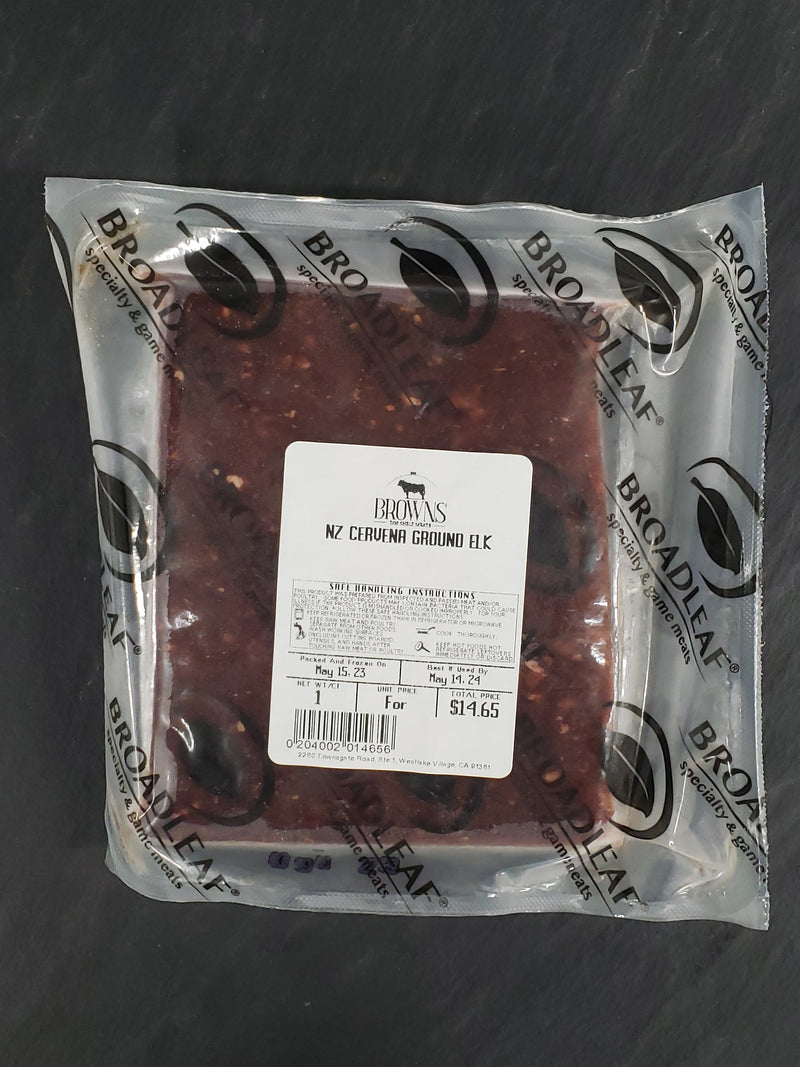 NZ CERVENA GROUND ELK - 1LB PACK