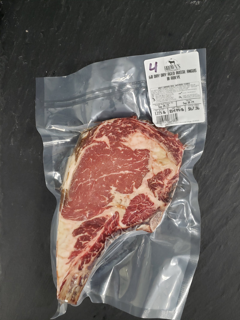 ANGUS 60 DAY DRY AGED BI RIBEYE STEAK #4a