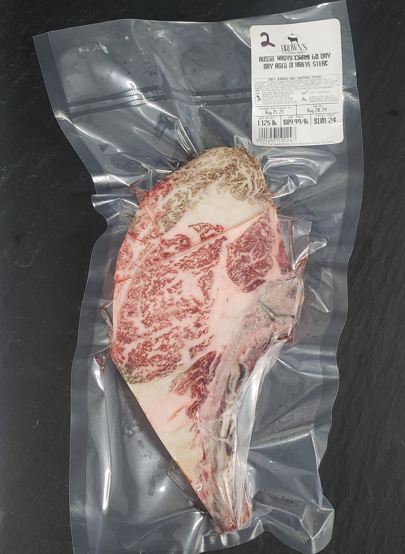 KIWAMI 60 DAY DRY AGED BI RIBEYE STEAK #2 – Brown's Top Shelf Meats