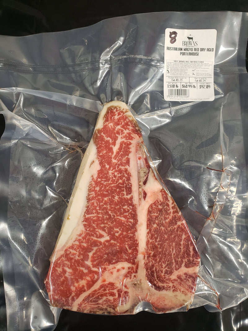 AUSTRALIAN WAGYU RED DRY AGED PORTERHOUSE STEAK #8