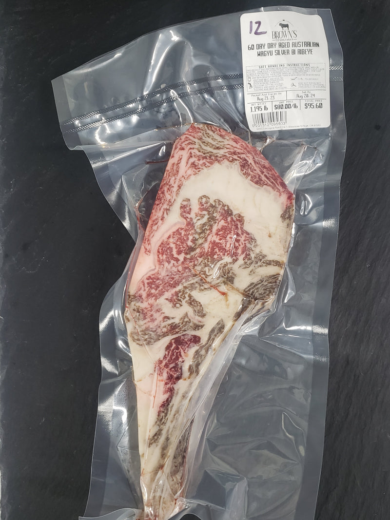 SILVER 60 DAY DRY AGED BI RIBEYE STEAK #12