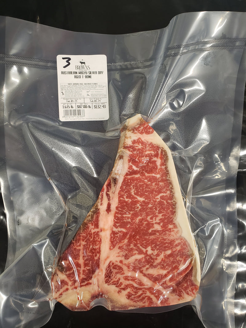 AUSTRALIAN WAGYU SILVER DRY AGED T-BONE STEAK #3