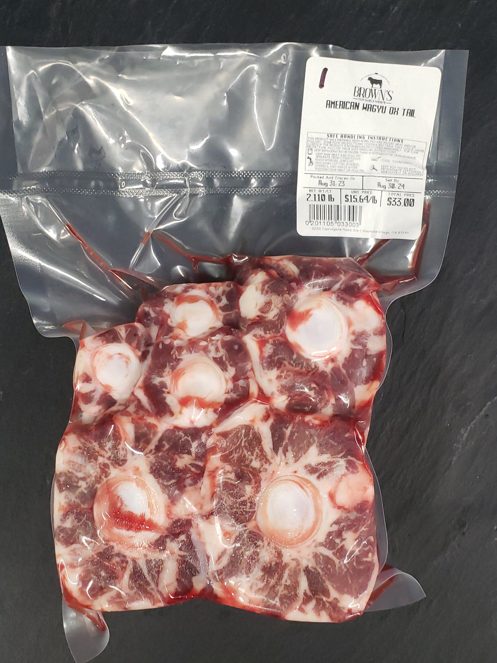 AMERICAN WAGYU OX TAIL #1 – Brown's Top Shelf Meats