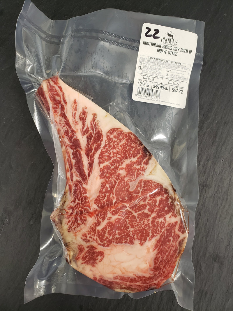 AUSTRALIAN ANGUS DRY AGED BI RIBEYE STEAK #22