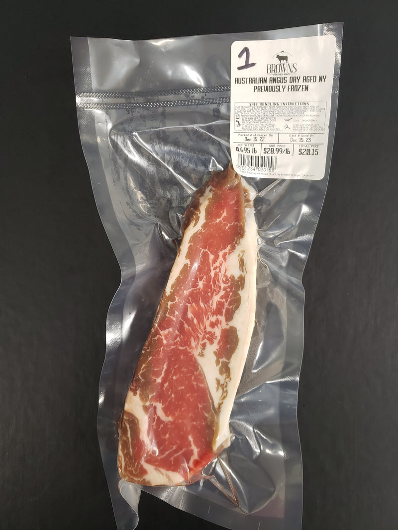 AUSSIE ANGUS DRY AGED NY STEAK #1