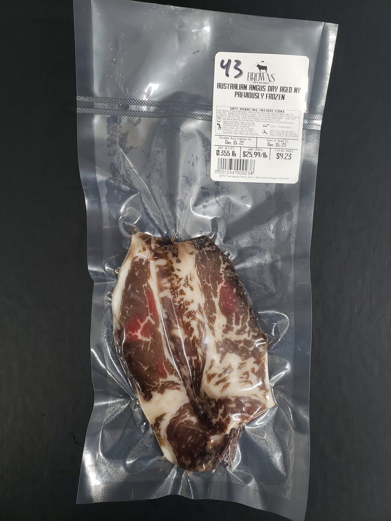 AUSSIE ANGUS DRY AGED NY STEAK #43
