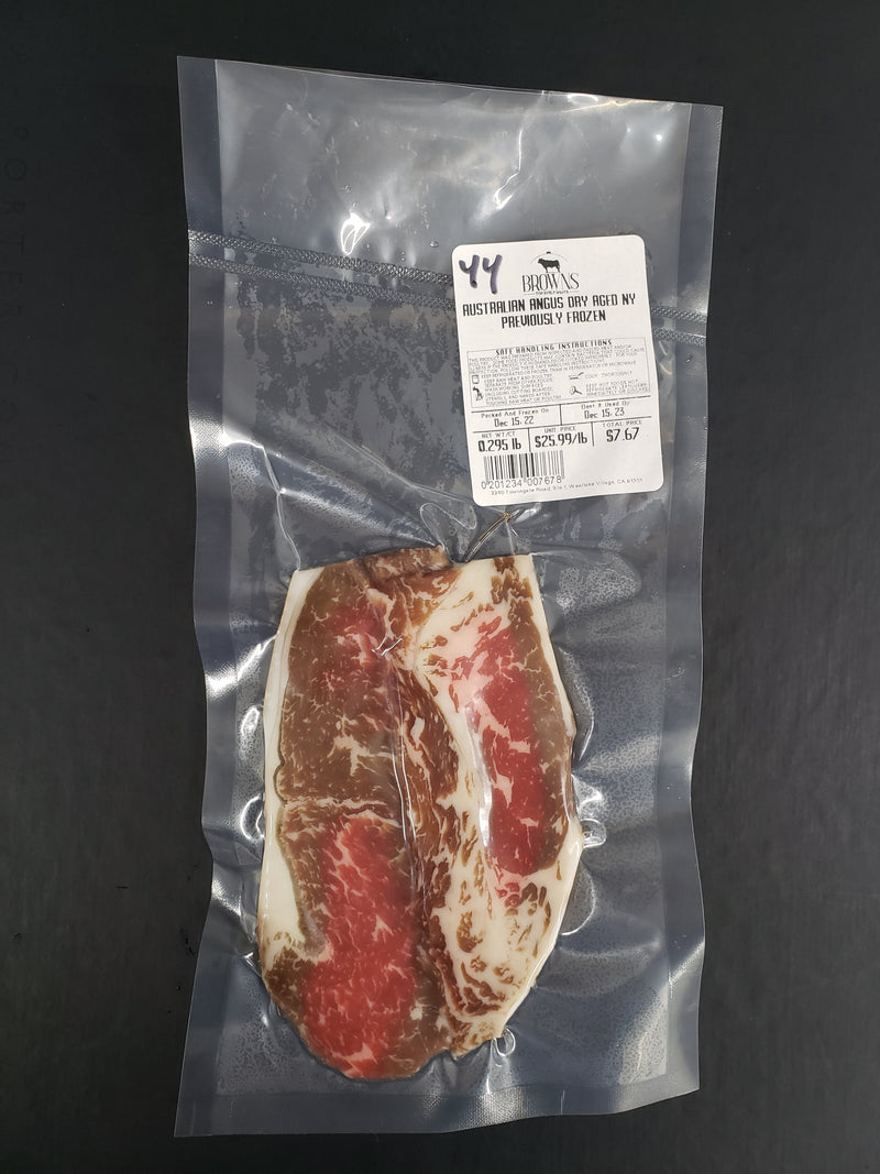 AUSSIE ANGUS DRY AGED NY STEAK #44