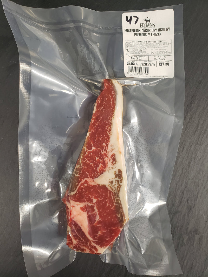 AUSSIE ANGUS DRY AGED NY STEAK #47