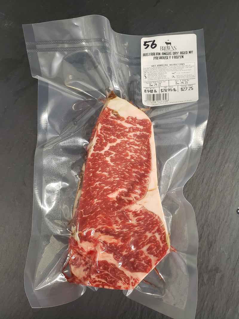 AUSSIE ANGUS DRY AGED NY STEAK #56