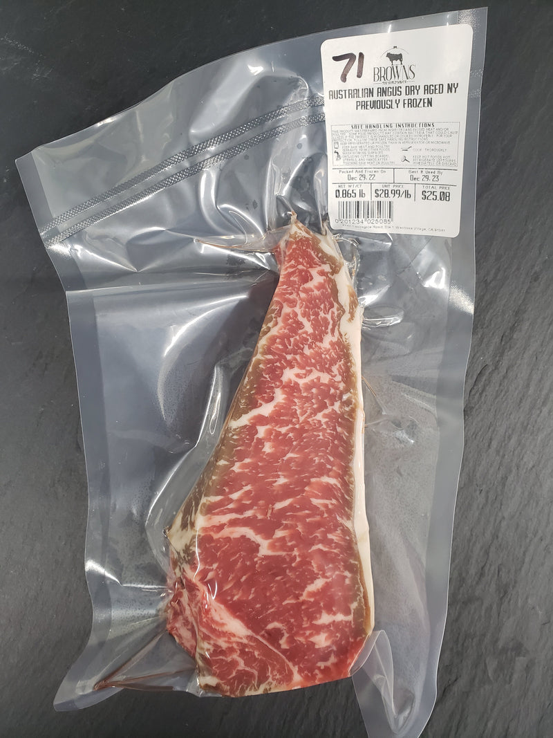 AUSSIE ANGUS DRY AGED NY STEAK #71