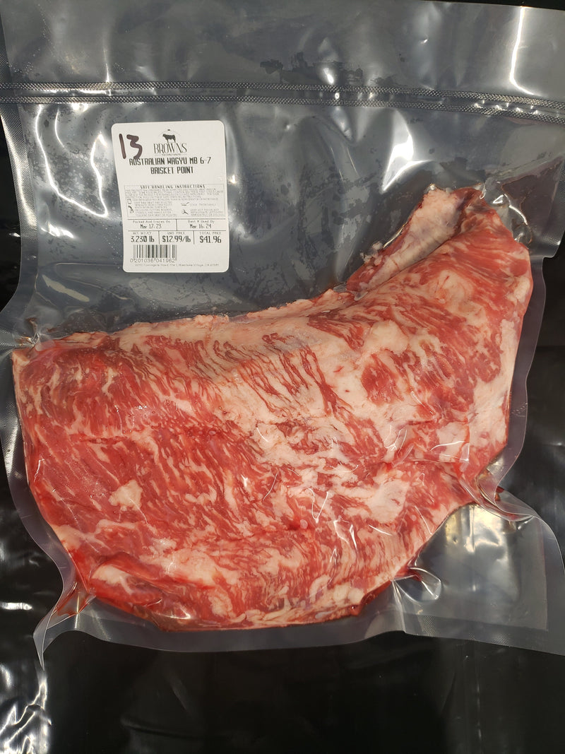 AUSTRALIAN WAGYU MB 6-7 BRISKET POINT #13