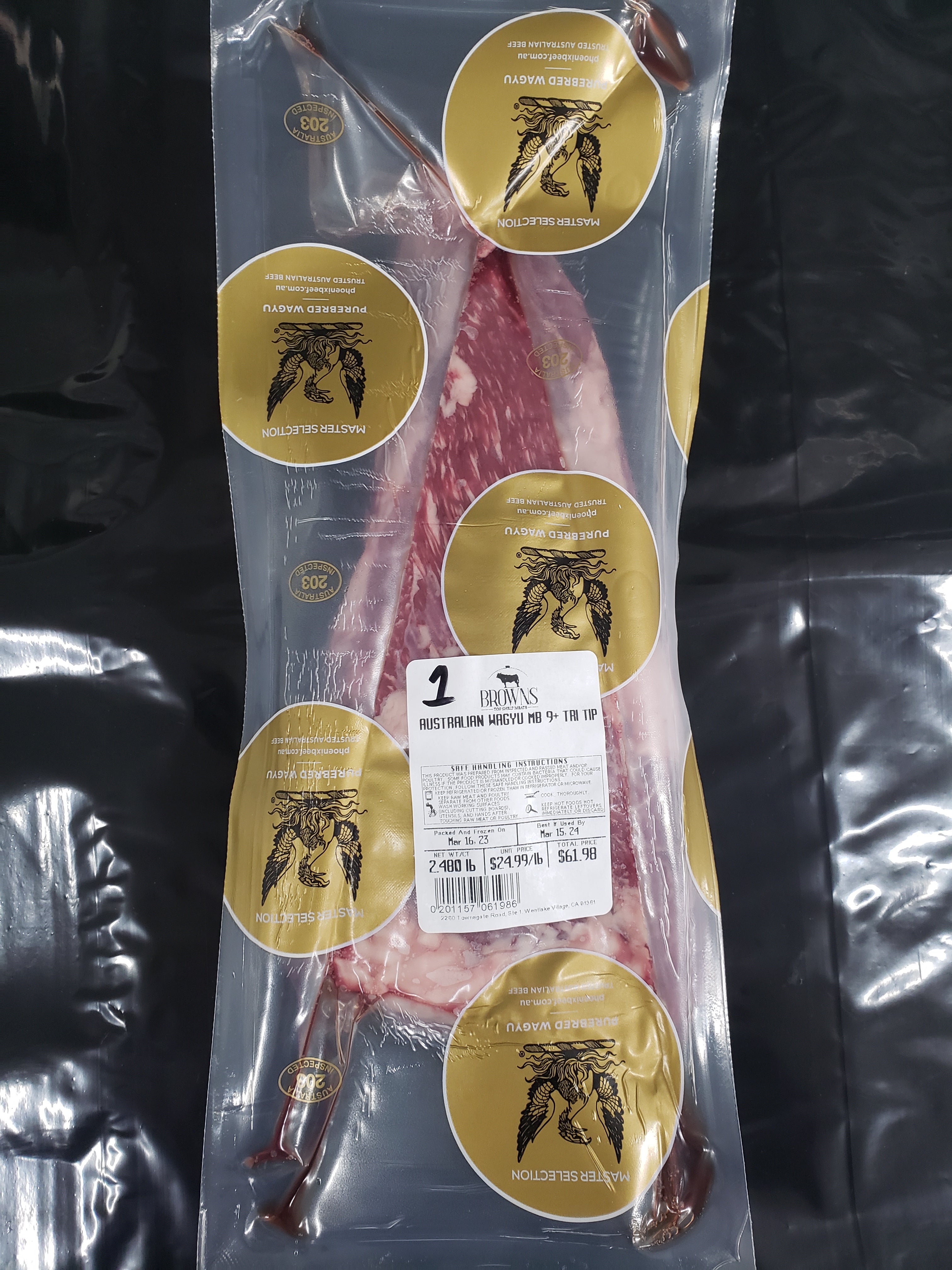 AUSTRALIAN WAGYU TRI TIP 1 Brown's Top Shelf Meats