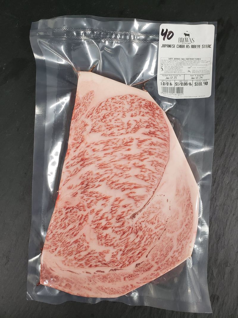 JAPANESE CHIBA A5 RIBEYE STEAK #40