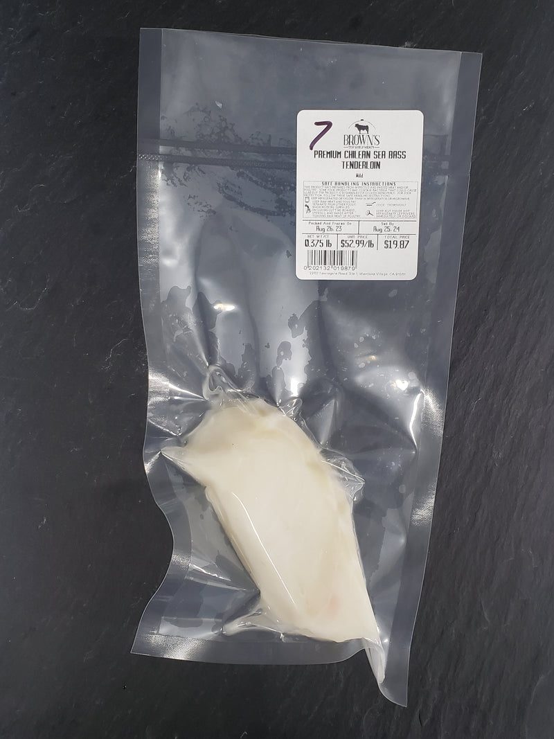 PREMIUM CHILEAN SEA BASS TENDERLOIN #7