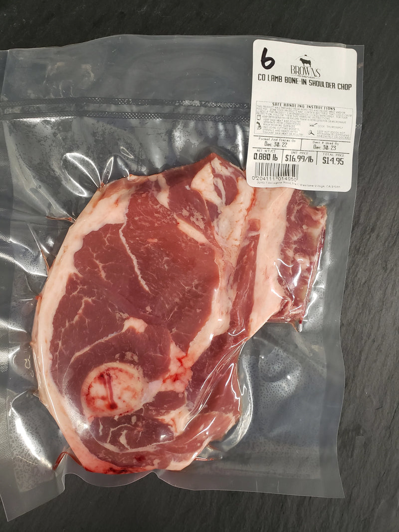 CO LAMB BONE-IN SHOULDER CHOP #6