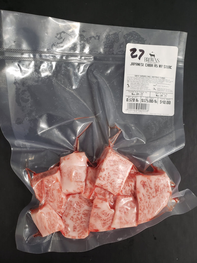 JAPANESE CHIBA A5 STRIPLOIN STEAK #27