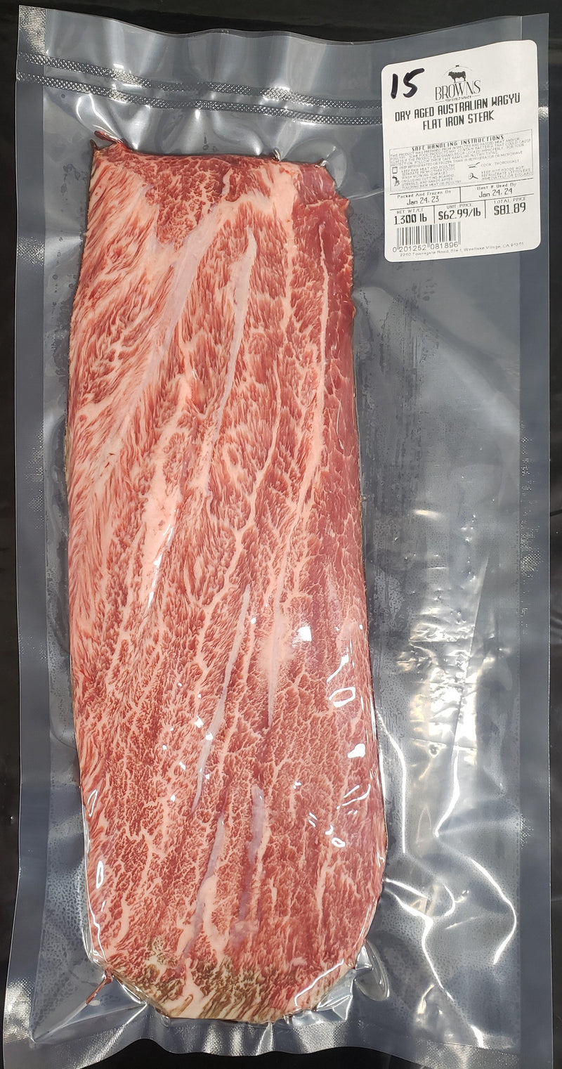 DRY AGED AUSTRALIAN WAGYU FLAT IRON STEAK  #15