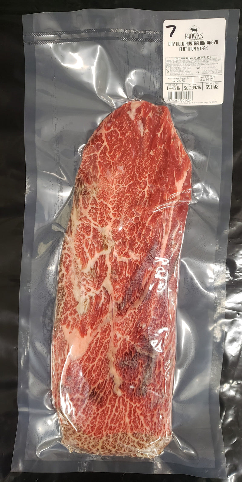 DRY AGED AUSTRALIAN WAGYU FLAT IRON STEAK  #7