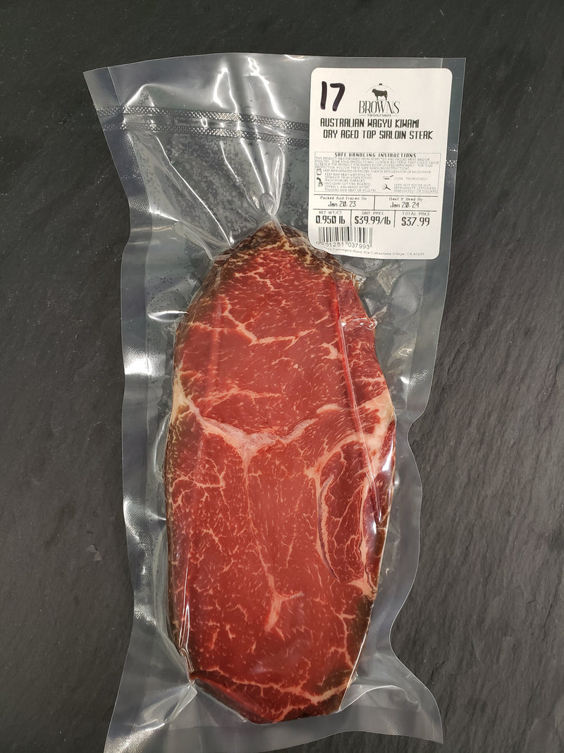 AUSTRALIAN WAGYU DRY AGED KIWAMI TOP SIRLOIN STEAK #17