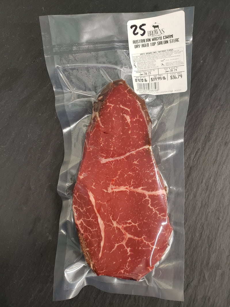 AUSTRALIAN WAGYU DRY AGED KIWAMI TOP SIRLOIN STEAK #25