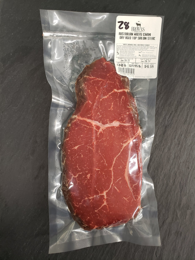 AUSTRALIAN WAGYU DRY AGED KIWAMI TOP SIRLOIN STEAK #28