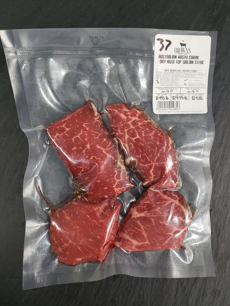 AUSTRALIAN WAGYU DRY AGED KIWAMI TOP SIRLOIN STEAK #37