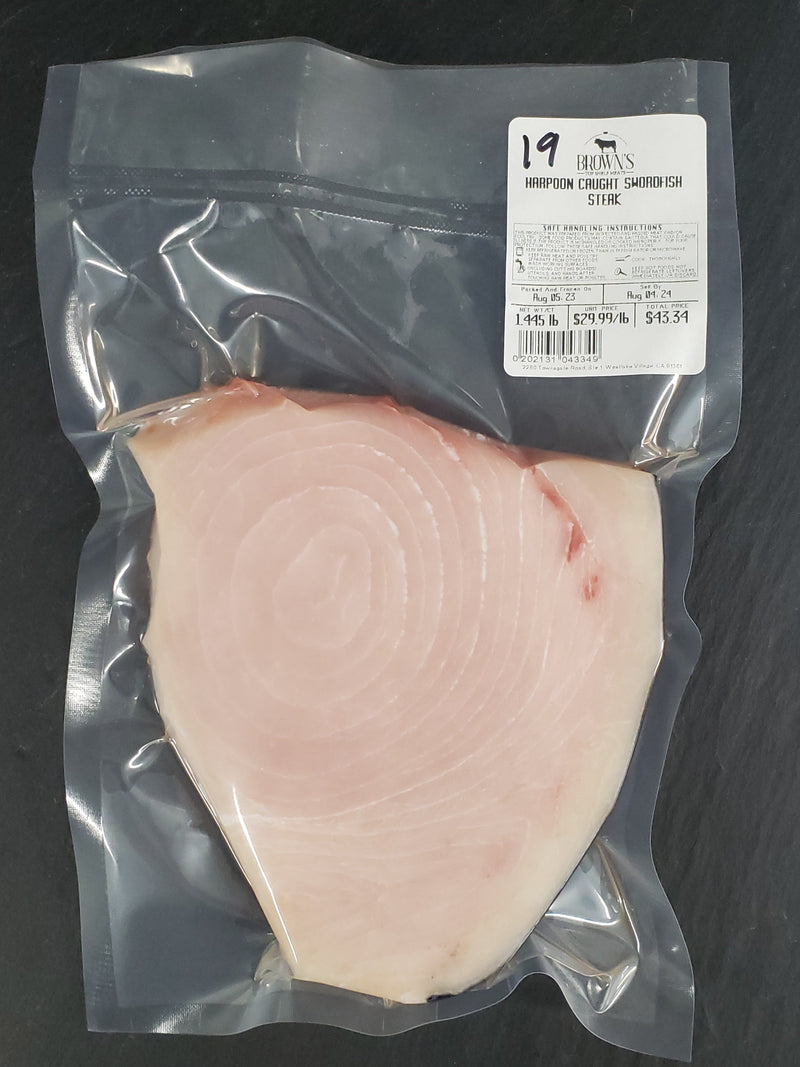 WILD SWORDFISH STEAK #19