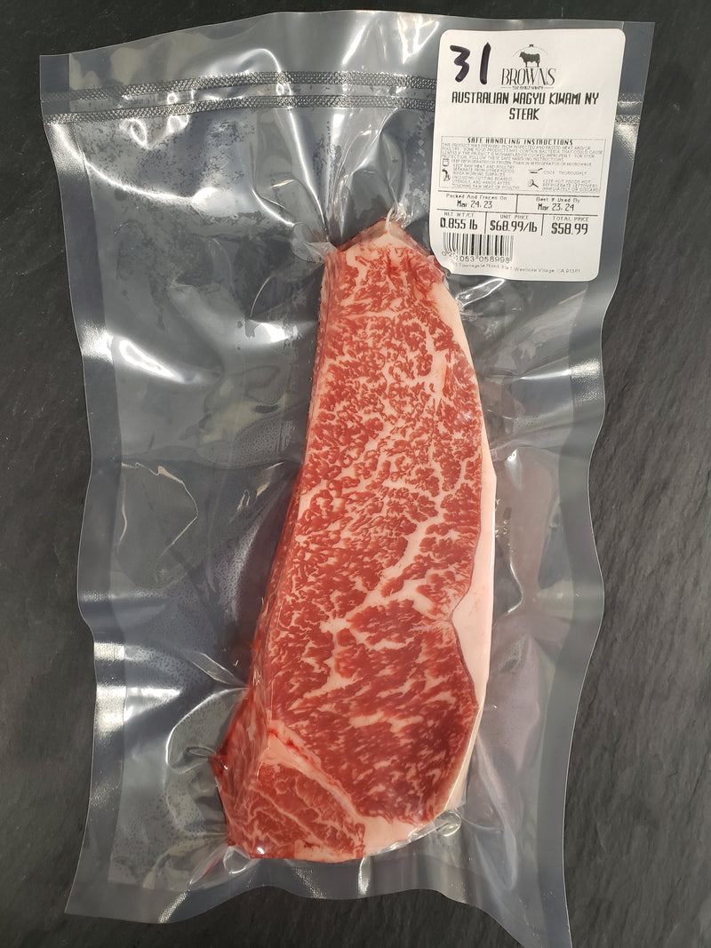 AUSTRALIAN WAGYU KIWAMI NY STEAK #31