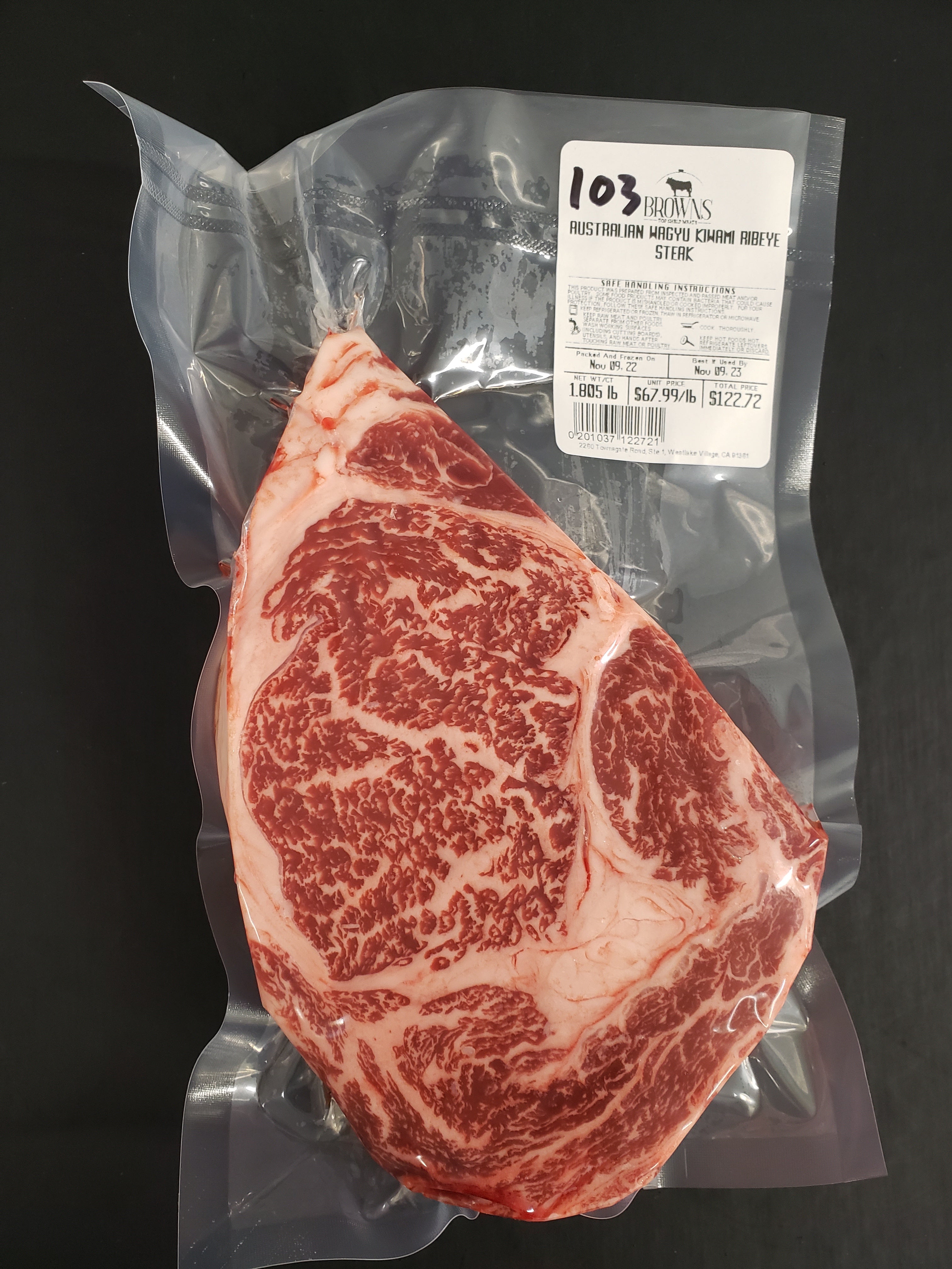 KIWAMI RIBEYE STEAK #103 – Brown's Top Shelf Meats