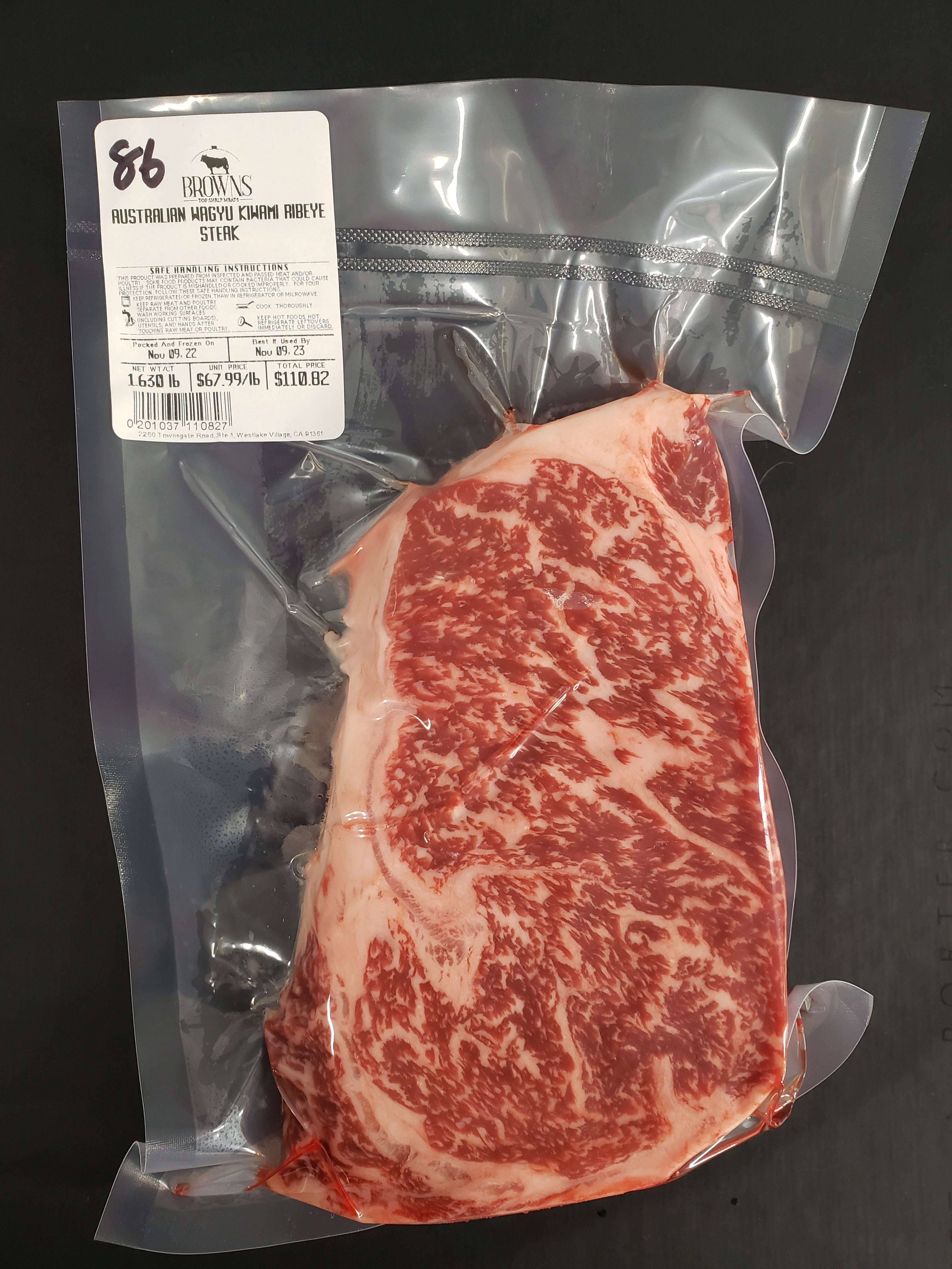 KIWAMI RIBEYE STEAK #86 – Brown's Top Shelf Meats