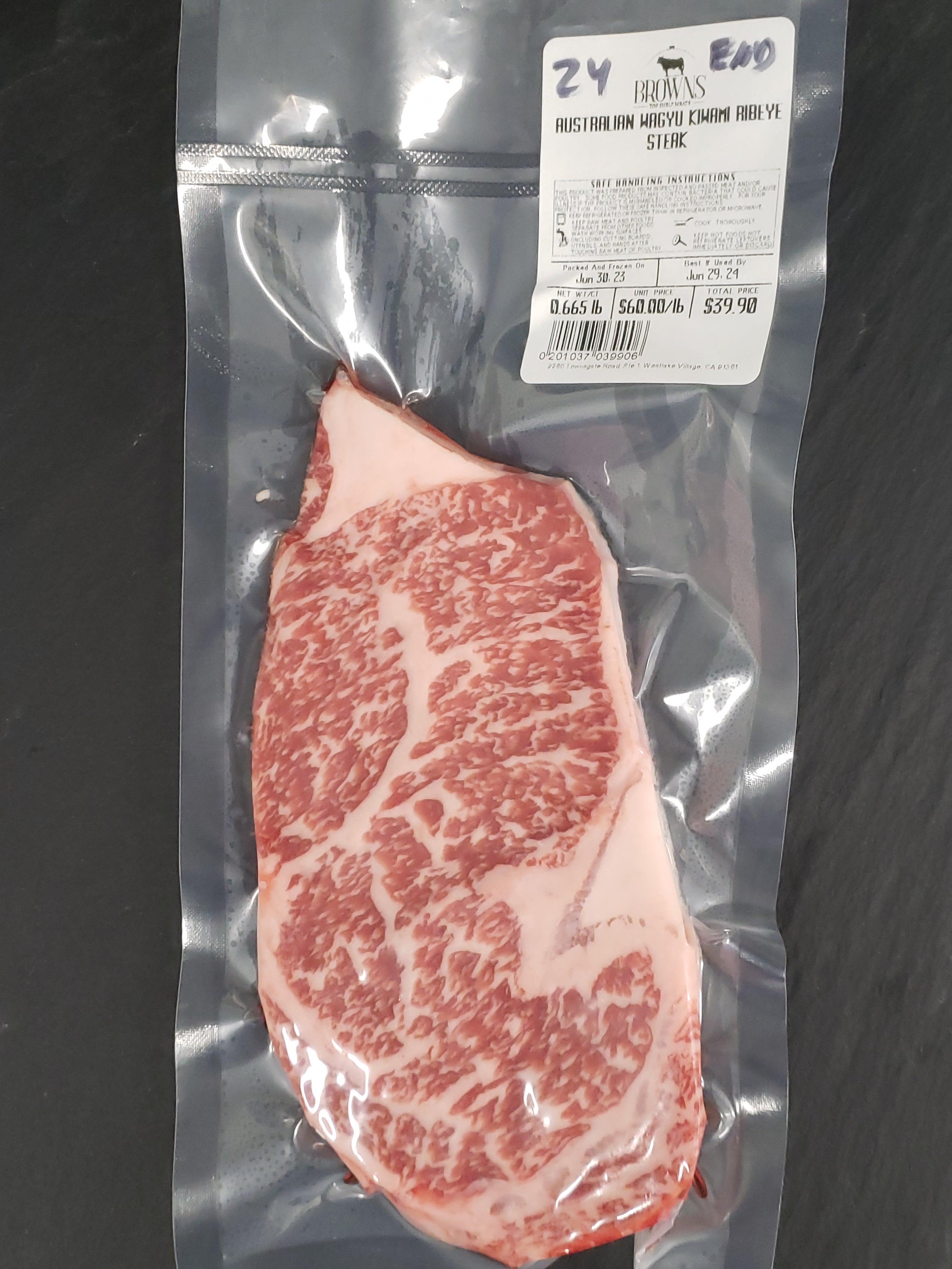 KIWAMI RIBEYE STEAK #24 – Brown's Top Shelf Meats