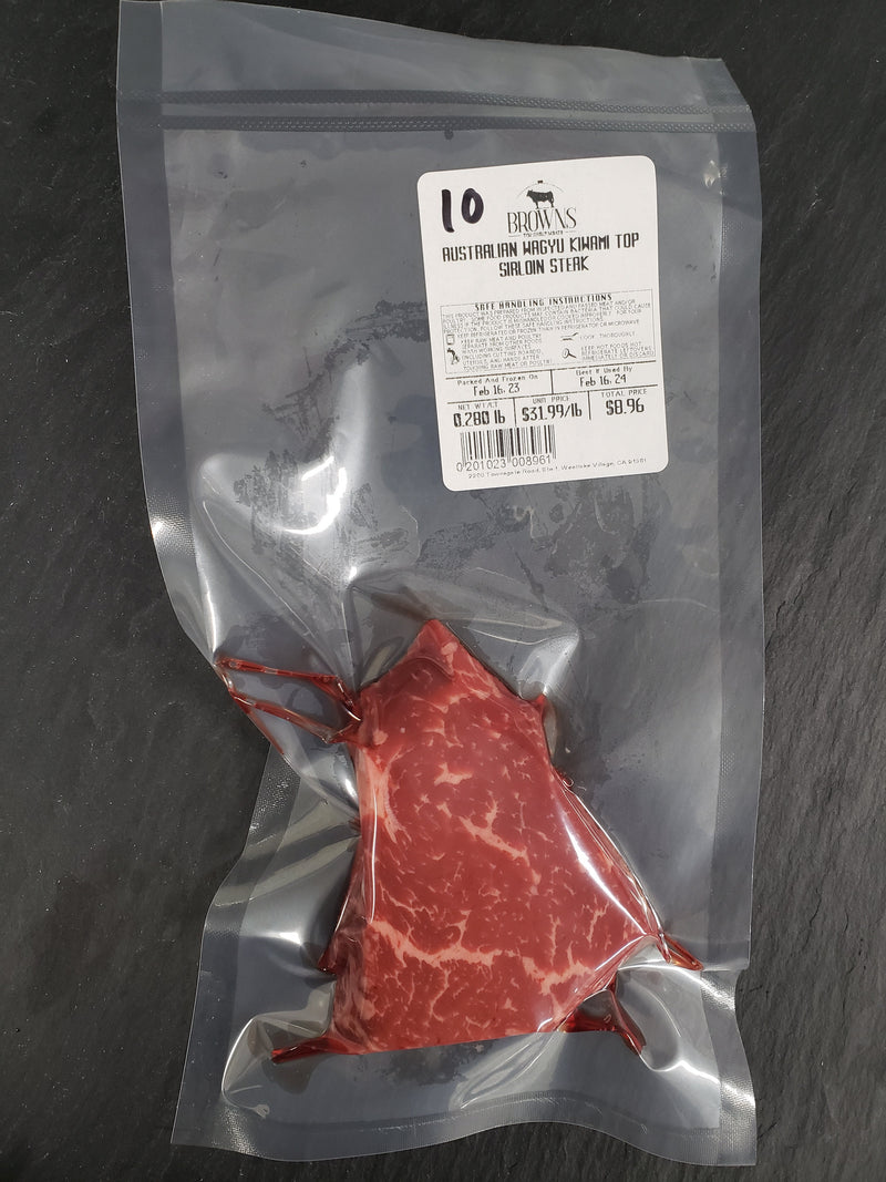 AUSTRALIAN WAGYU KIWAMI TOP SIRLOIN STEAK #10