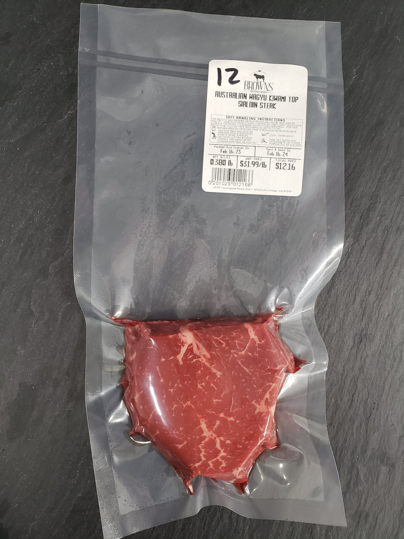 AUSTRALIAN WAGYU KIWAMI TOP SIRLOIN STEAK #12