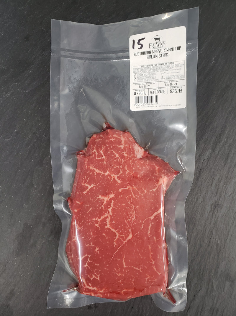 AUSTRALIAN WAGYU KIWAMI TOP SIRLOIN STEAK #15