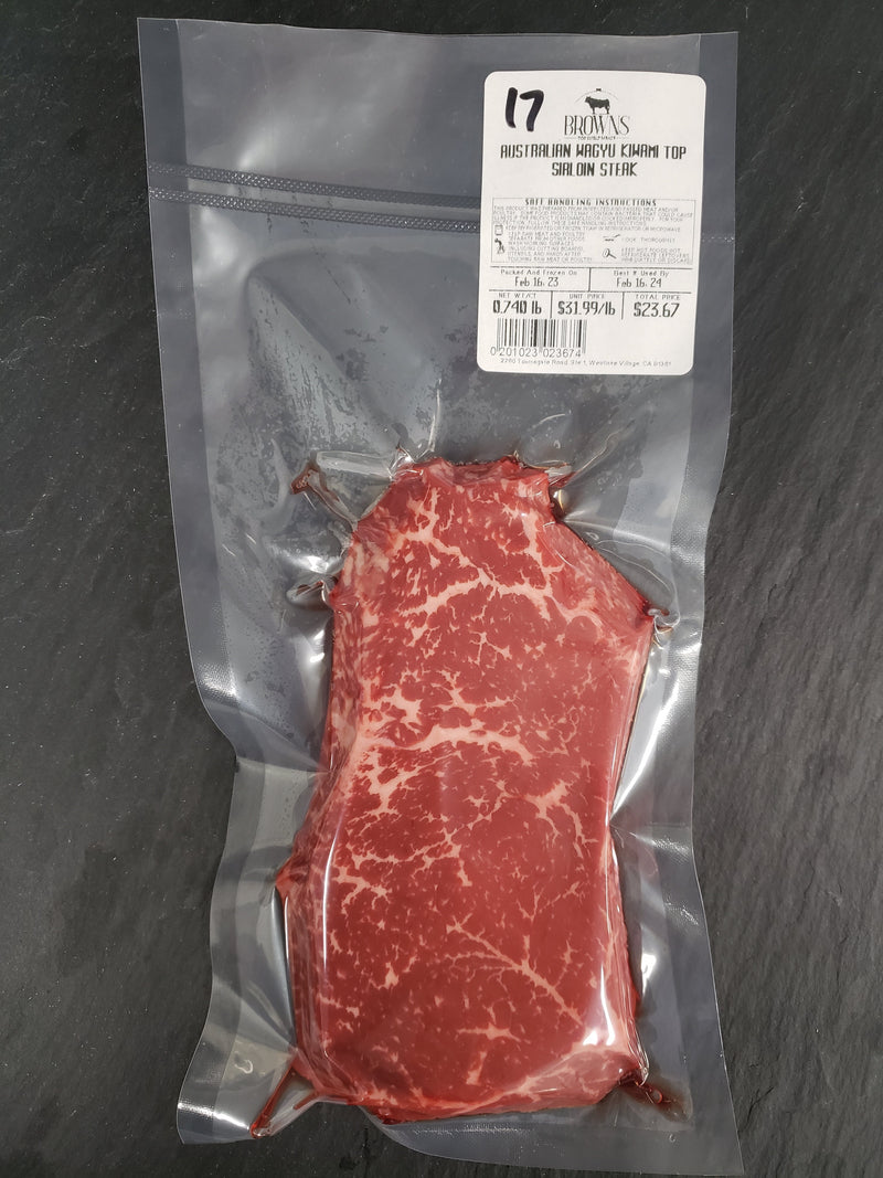 AUSTRALIAN WAGYU KIWAMI TOP SIRLOIN STEAK #17