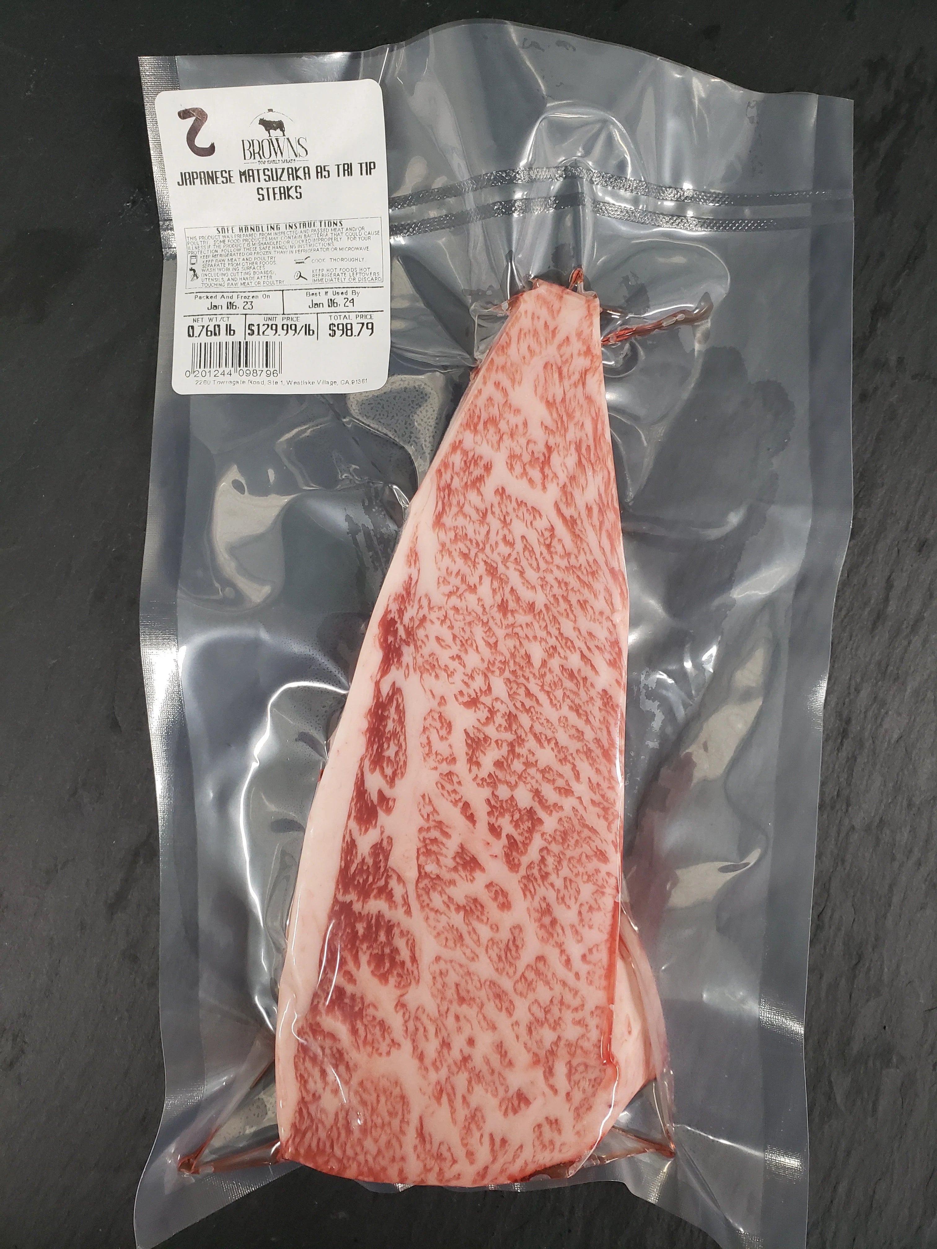 JAPANESE MATSUZAKA A5 WAGYU TRI TIP STEAK #2 – Brown's Top Shelf Meats