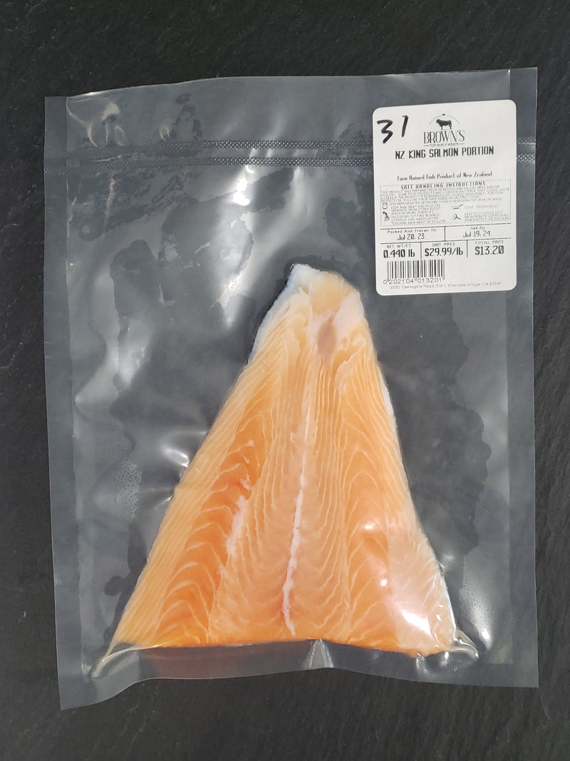 NZ KING SALMON PORTION #31