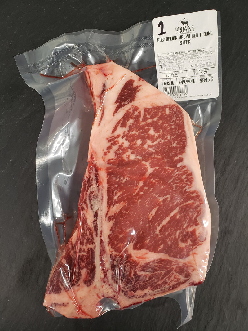 AUSTRALIAN WAGYU RED T-BONE STEAK #1