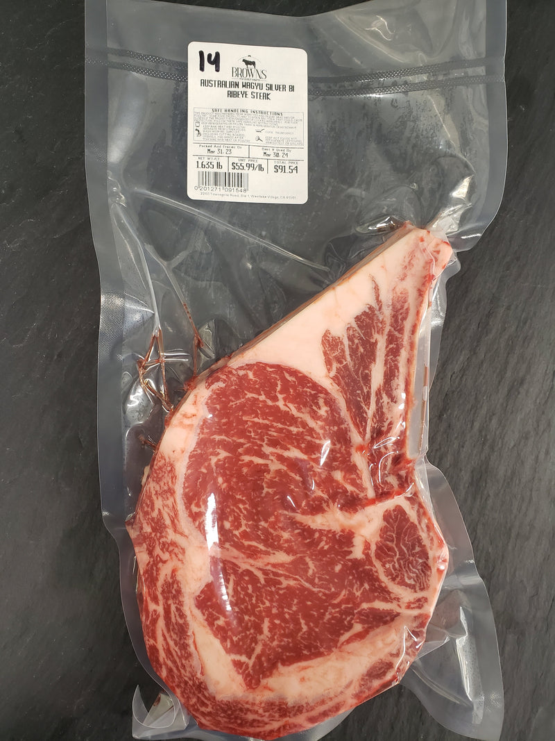 AUSTRALIAN WAGYU SILVER BI RIBEYE STEAK #14