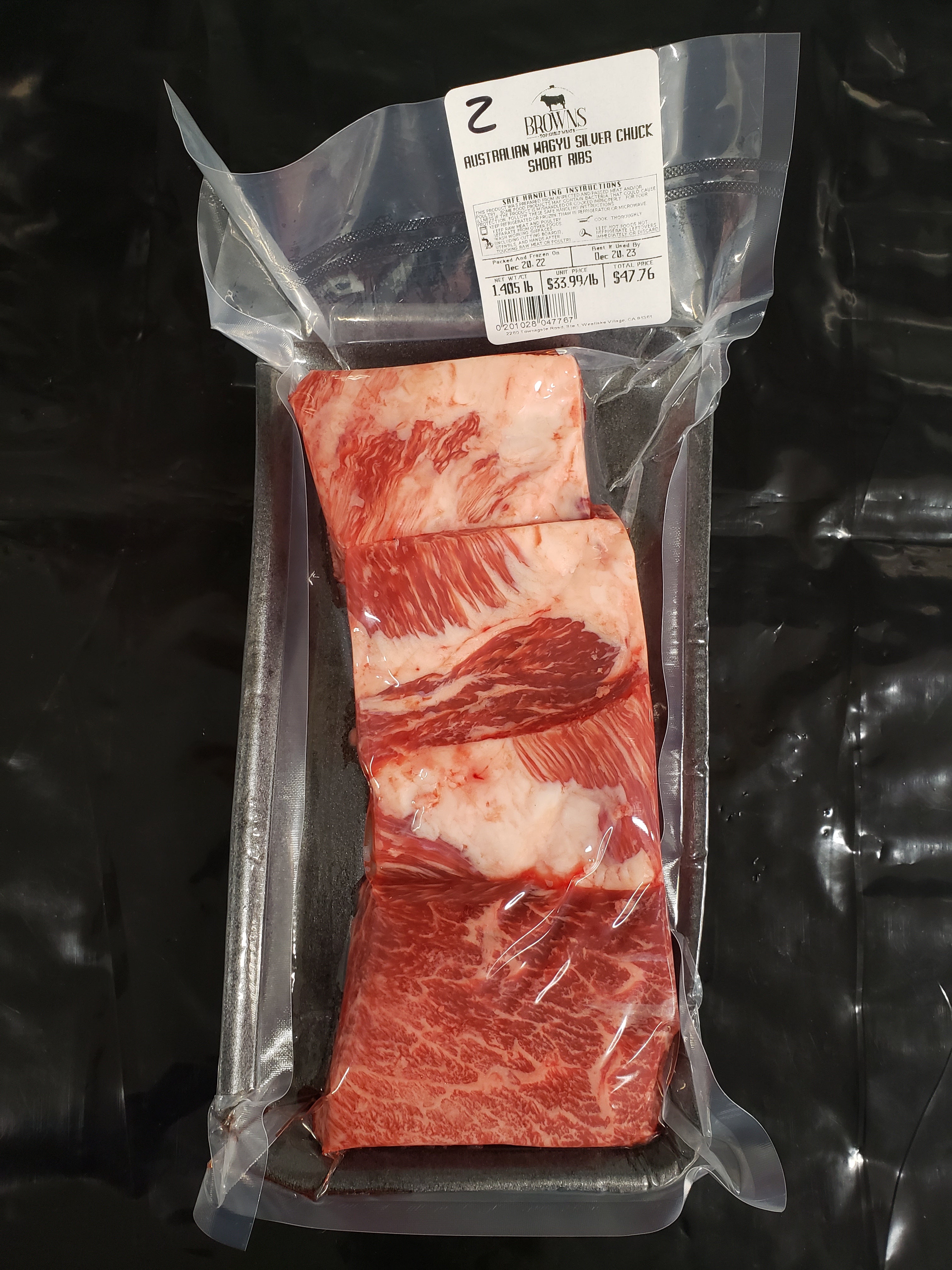 SILVER BONE-IN CHUCK SHORT RIBS #2 – Brown's Top Shelf Meats