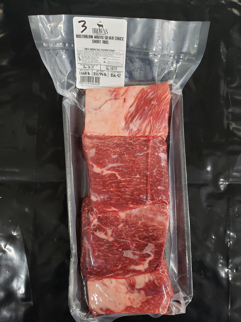 SILVER BONE-IN CHUCK SHORT RIBS #3 – Brown's Top Shelf Meats