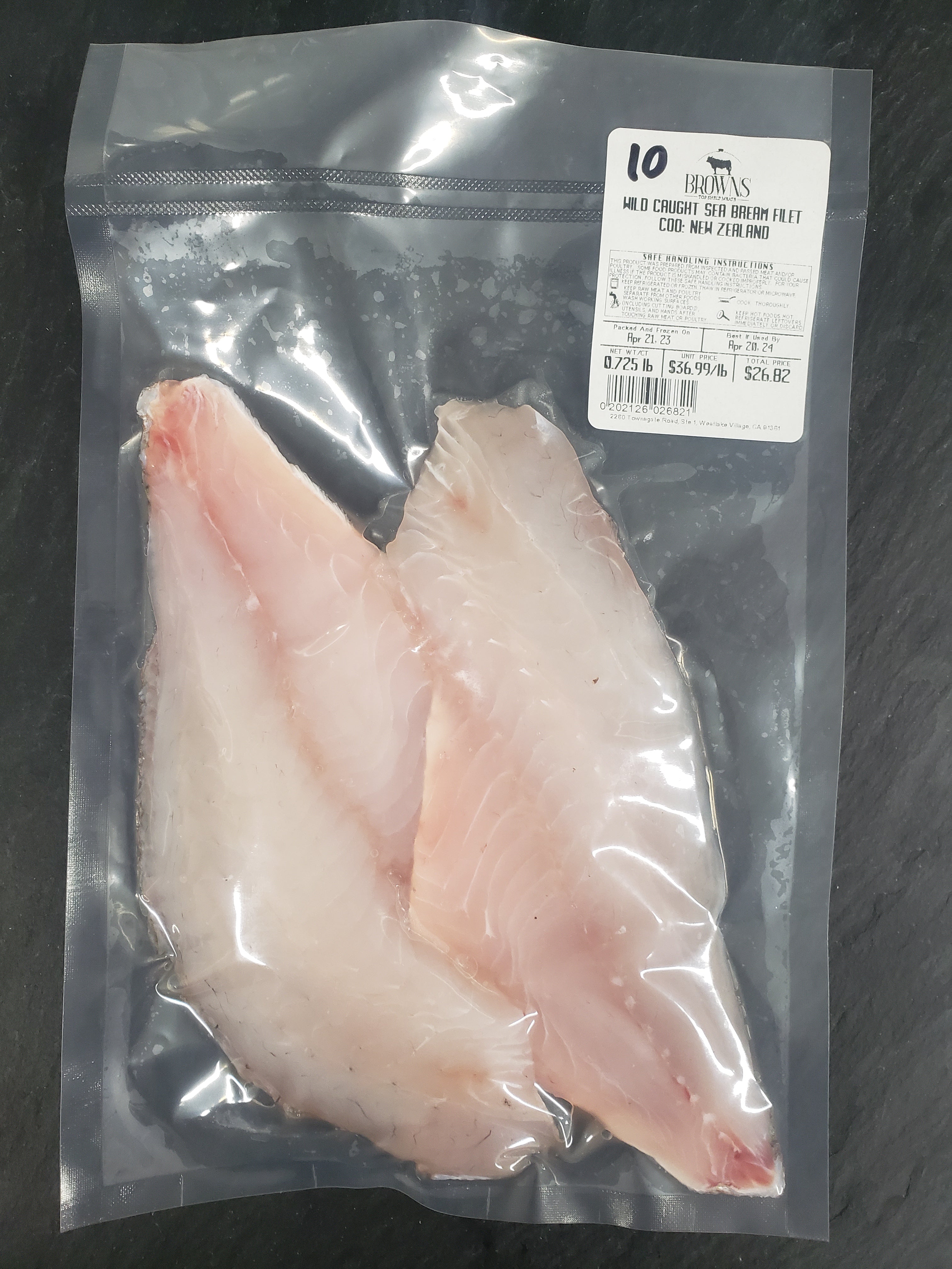 WILD CAUGHT SEA BREAM FILETS #10 – Brown's Top Shelf Meats
