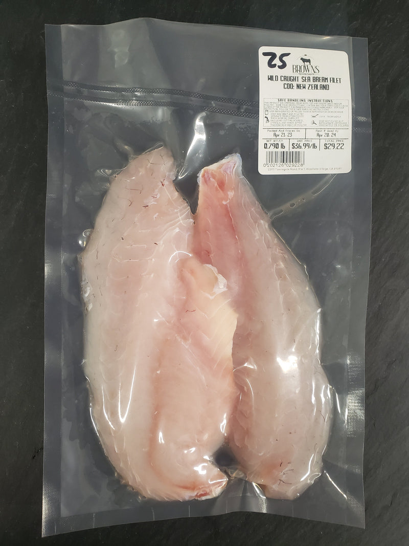 WILD CAUGHT SEA BREAM FILETS #25